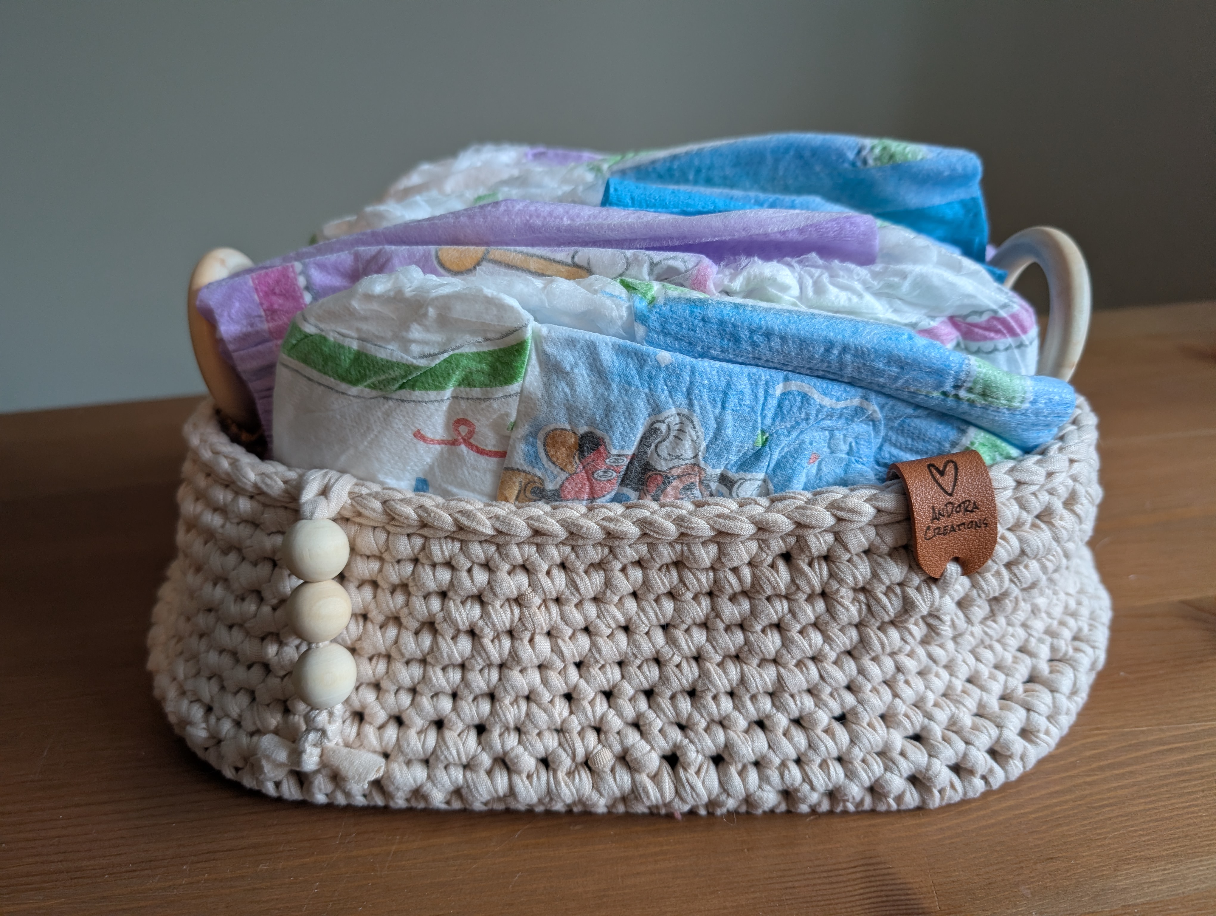 Ensemble de paniers en crochet 