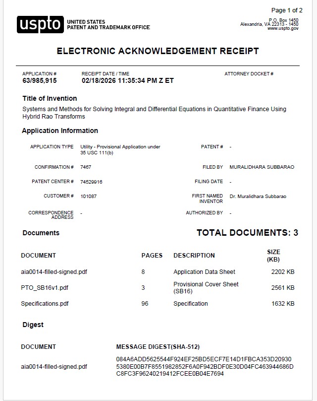 RT for Quantitative Finance