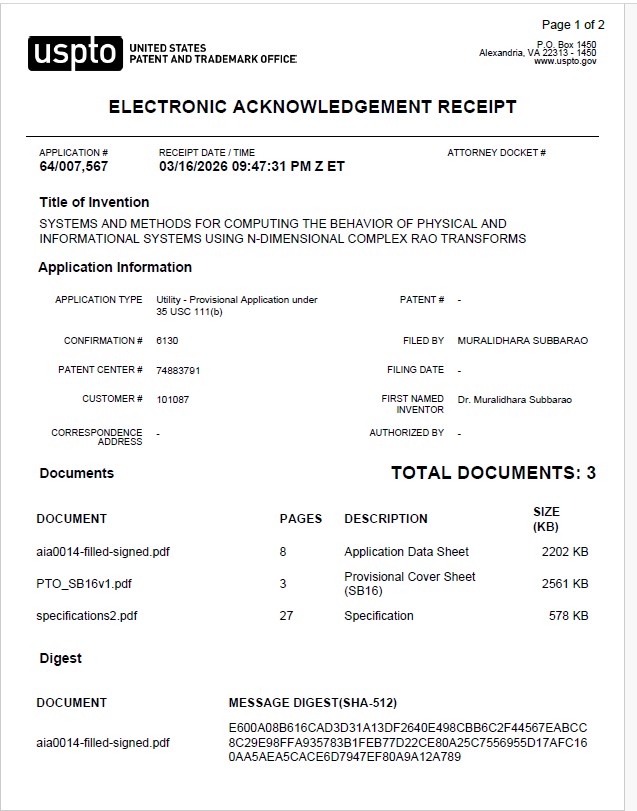 Complex variable ND RT : 27 pages