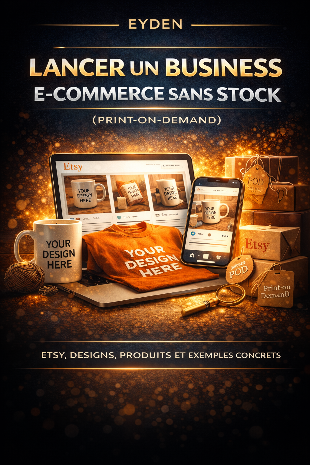 📘 E-book - Lancer un business e-commerce sans stock (Print-on-Demand)