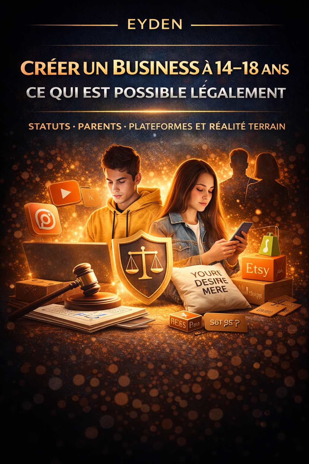 📘 E-book - Créer un business à 14–18 ans : Ce qui est possible légalement.