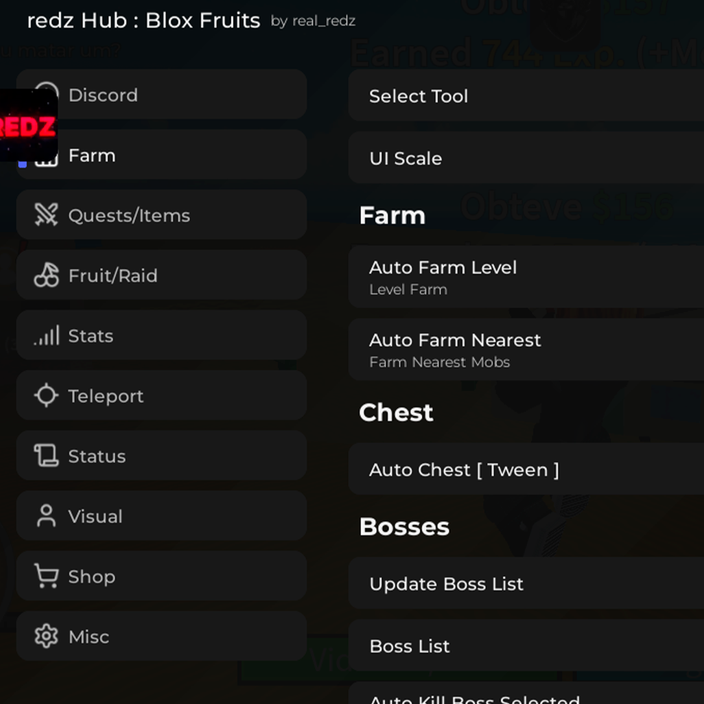 Redz Hub - script blox fruits 