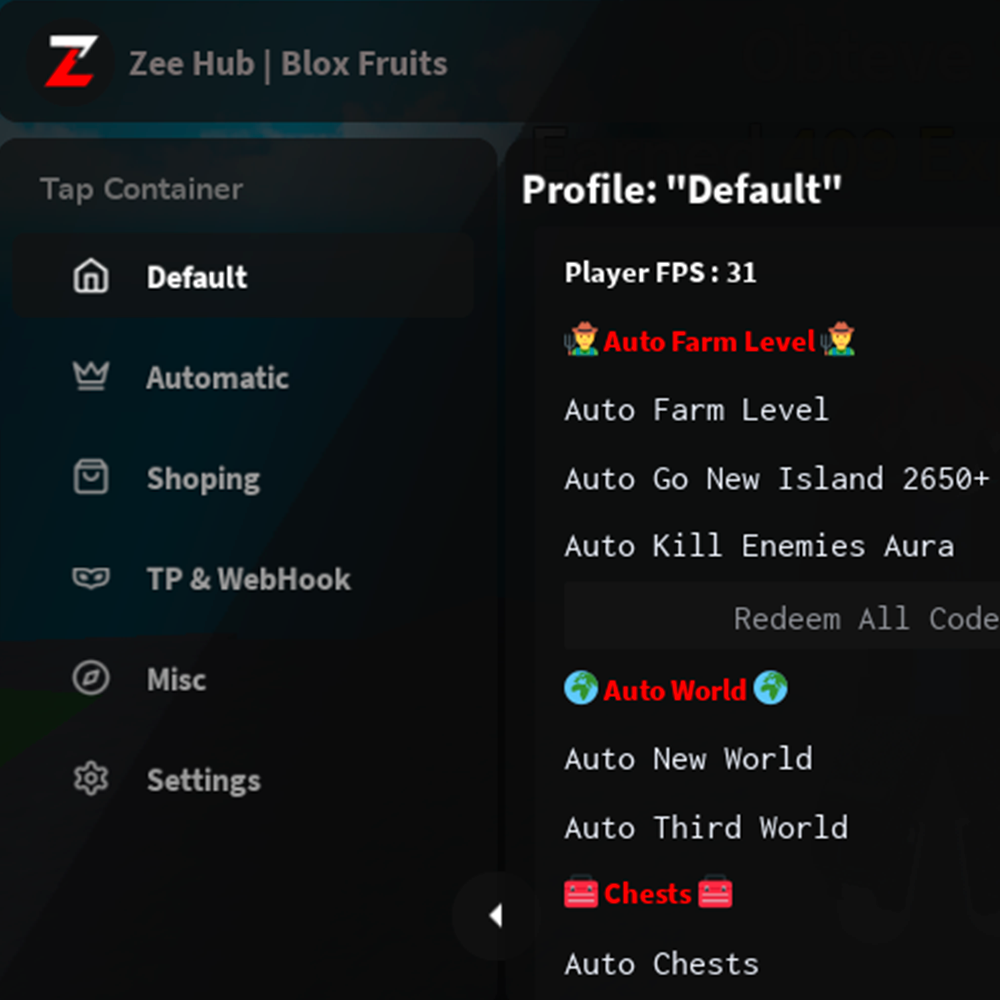 Voidware - Script 99 noites na floresta
