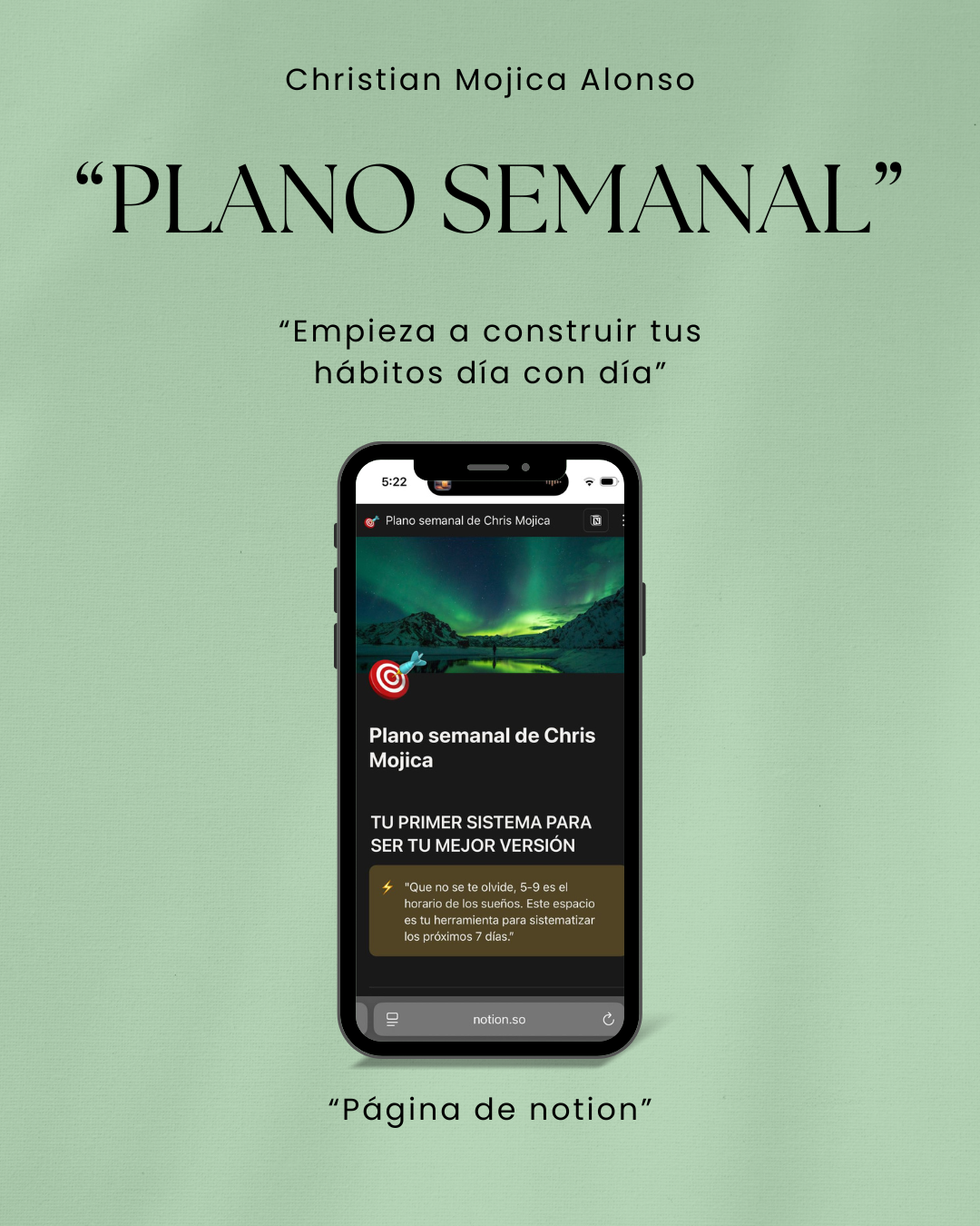 Plano semanal by Chris Mojica