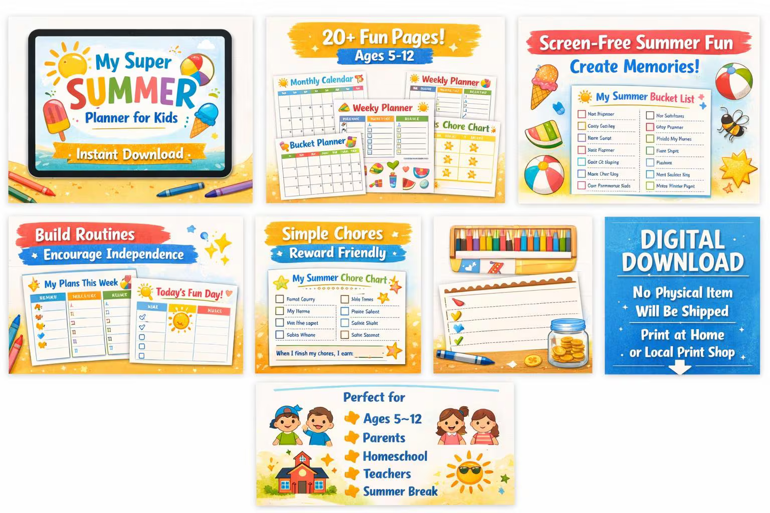 Super Summer Planner for Kids