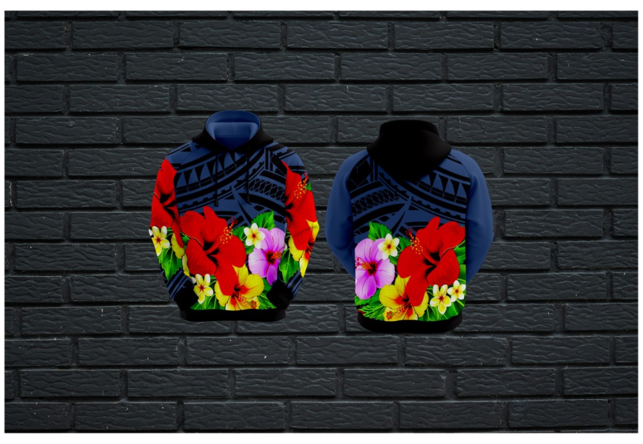 Floral Polynesian Sweatshirt