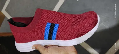 Red Casual Slip-On Shoe