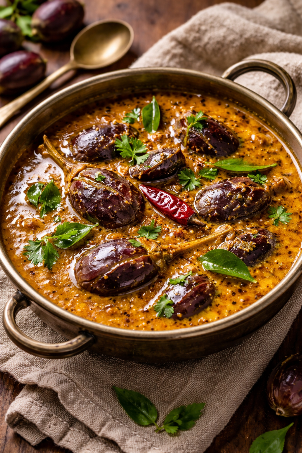 Stuffed Brinjal Curry
