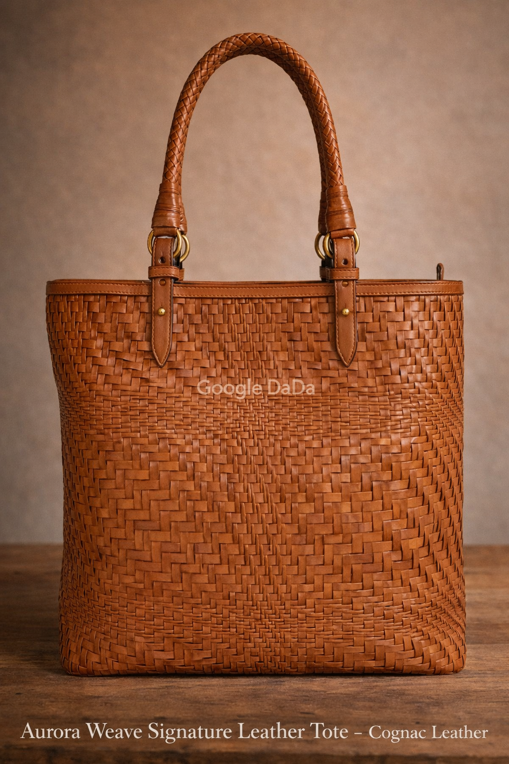 Aurora Weave Signature Leather Tote