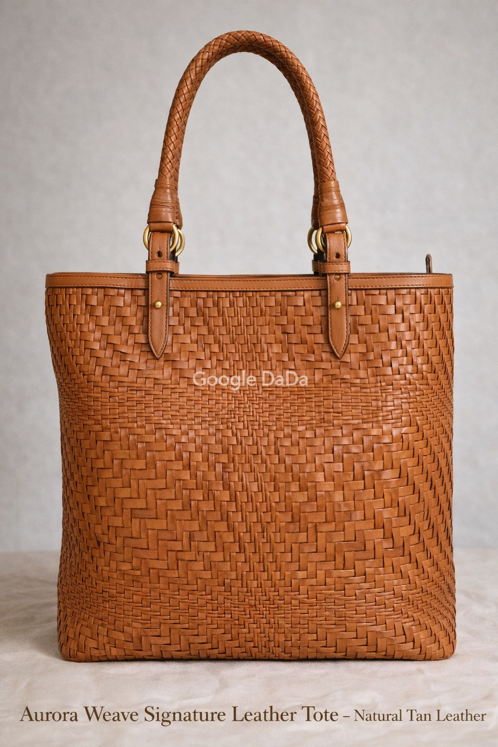 Aurora Weave Signature Leather Tote
