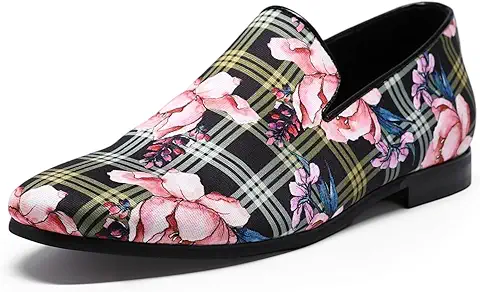 Floral Plaid Men's Loafer