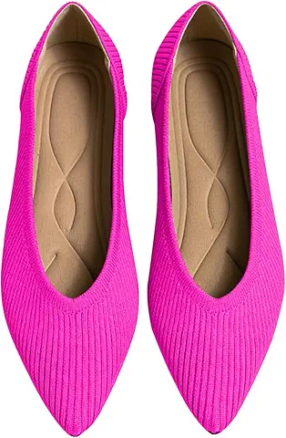 Women's Pink Pointed Flats