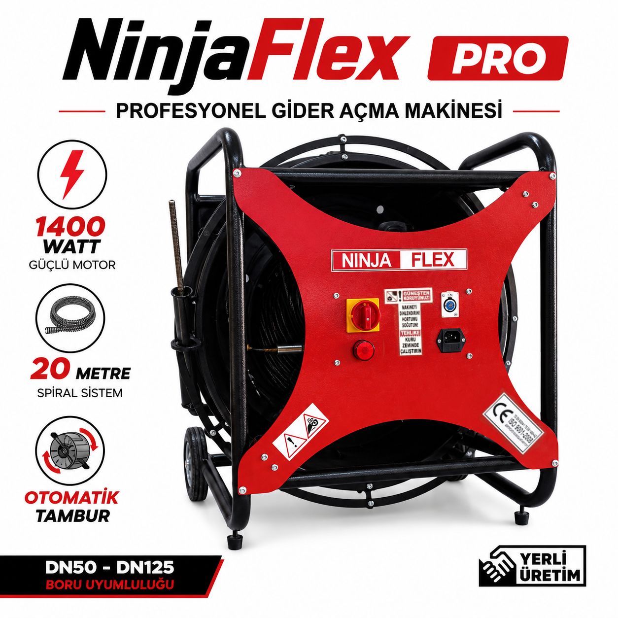 NinjaFlex Pro Gider Açma Makinesi