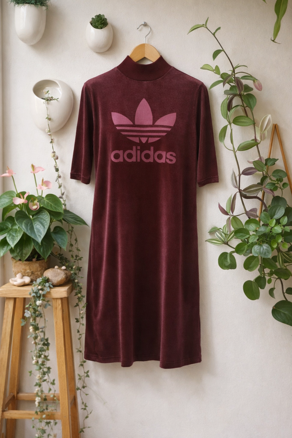 Vestido Adidas terciopelo