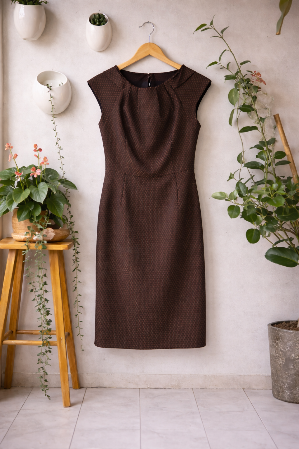 Vestido Café Elegante