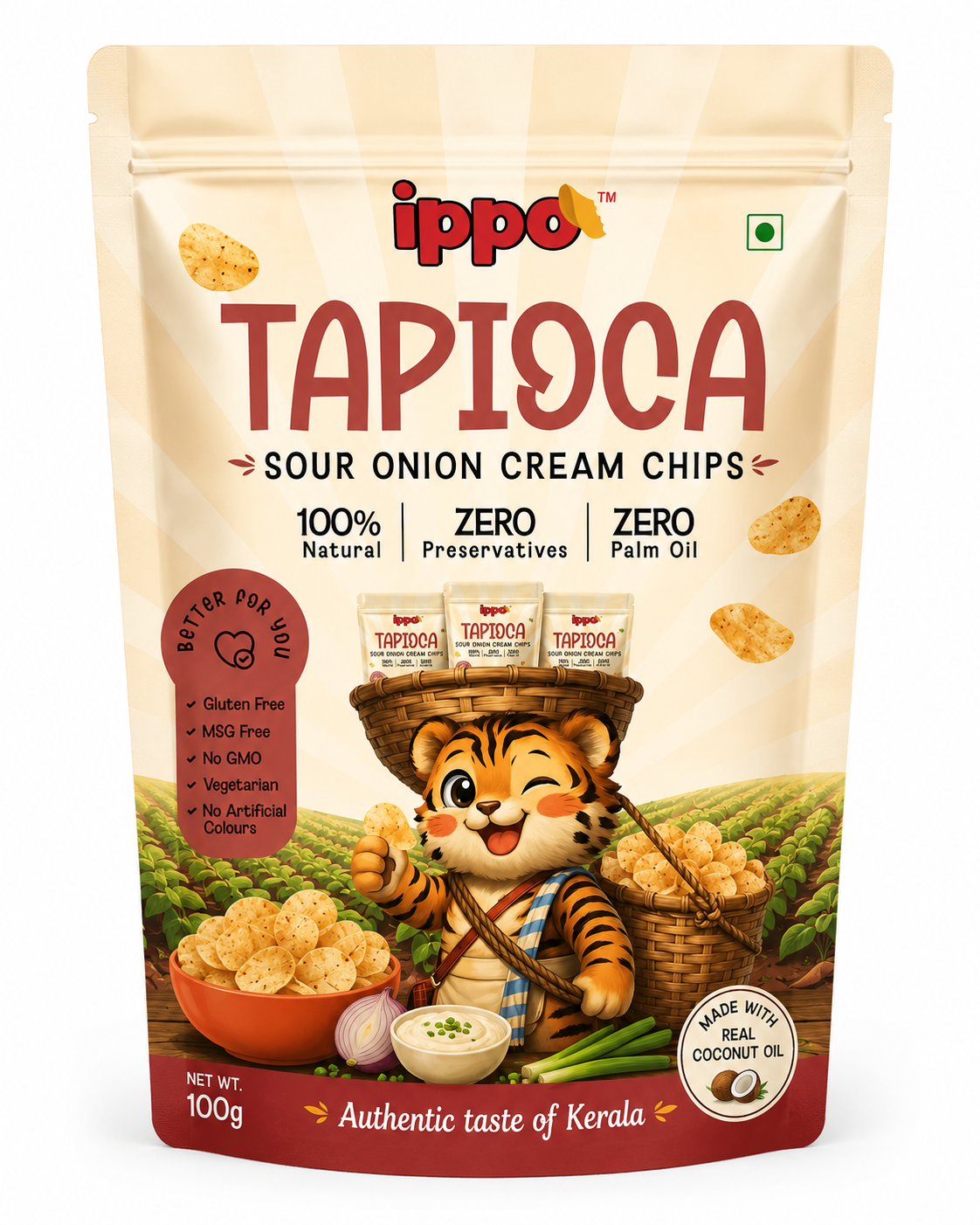 Tapioca Sour Onion Cream Chips