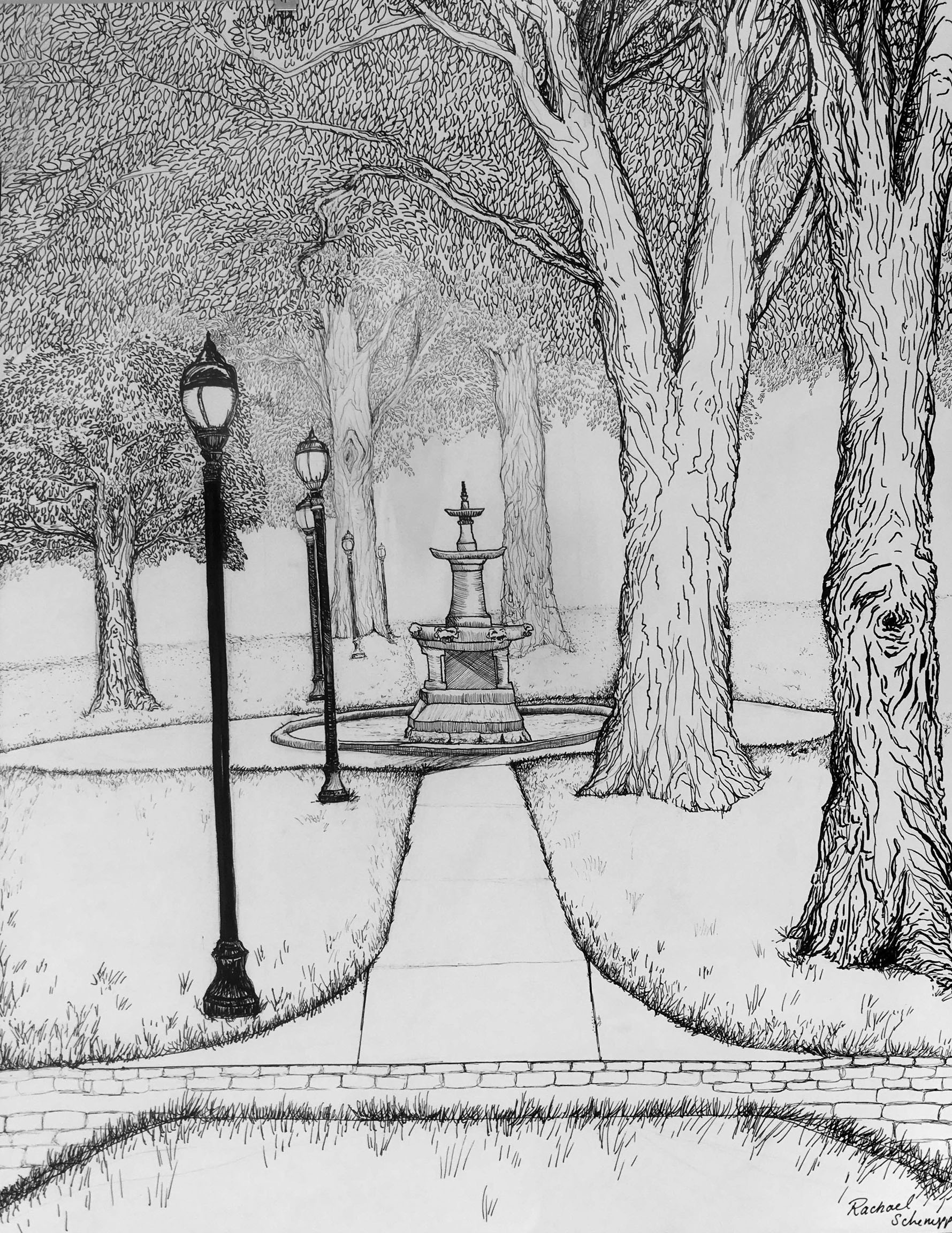 Drawing on the Green 