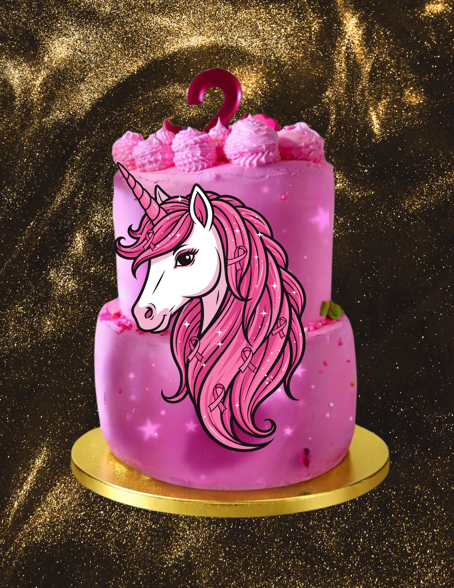 Unicorn Tiered Cake
