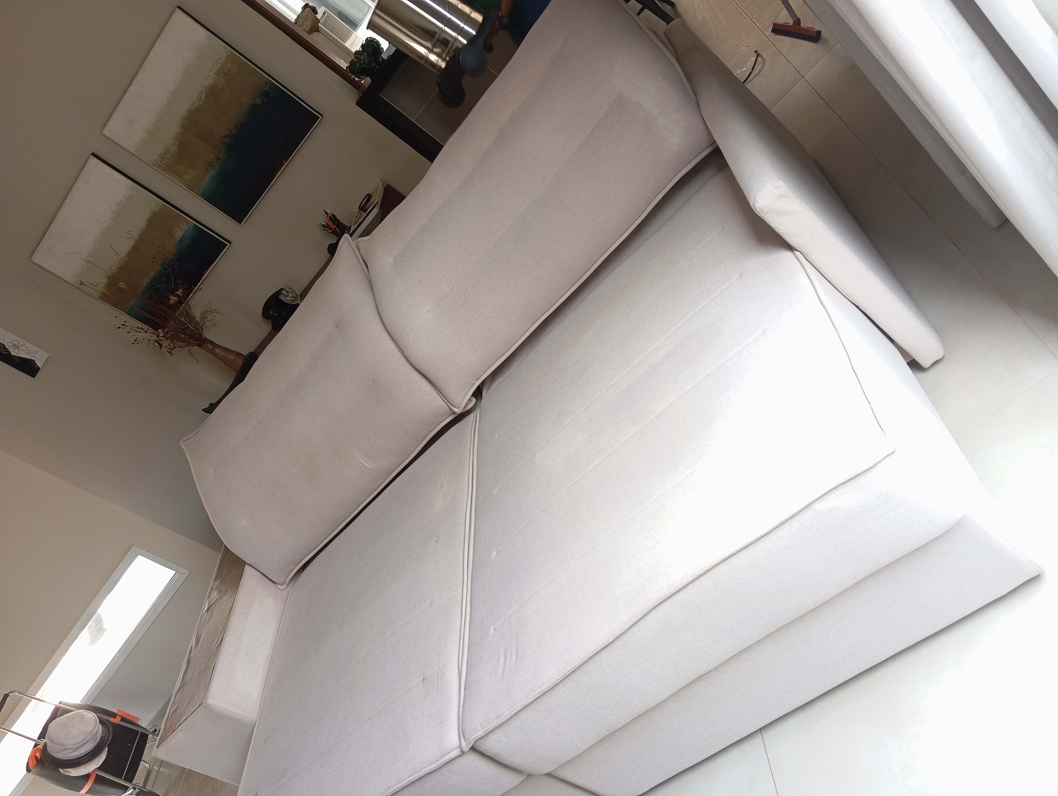 Agendar agora limpeza de sofá