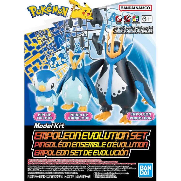Pokemon Plamo - Empelt Evolution Set