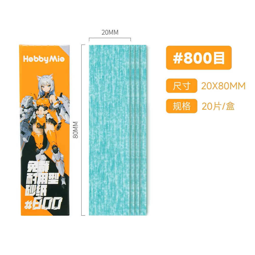 HOBBY MIO - papel de lija adhesivo  #400 – #2000