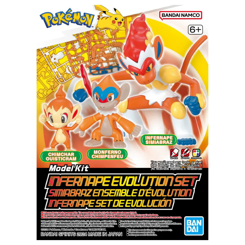 Pokemon Plamo - Infernape evolution Set