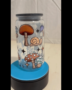 Enjoy the Little Things Mushroom Glass Cup