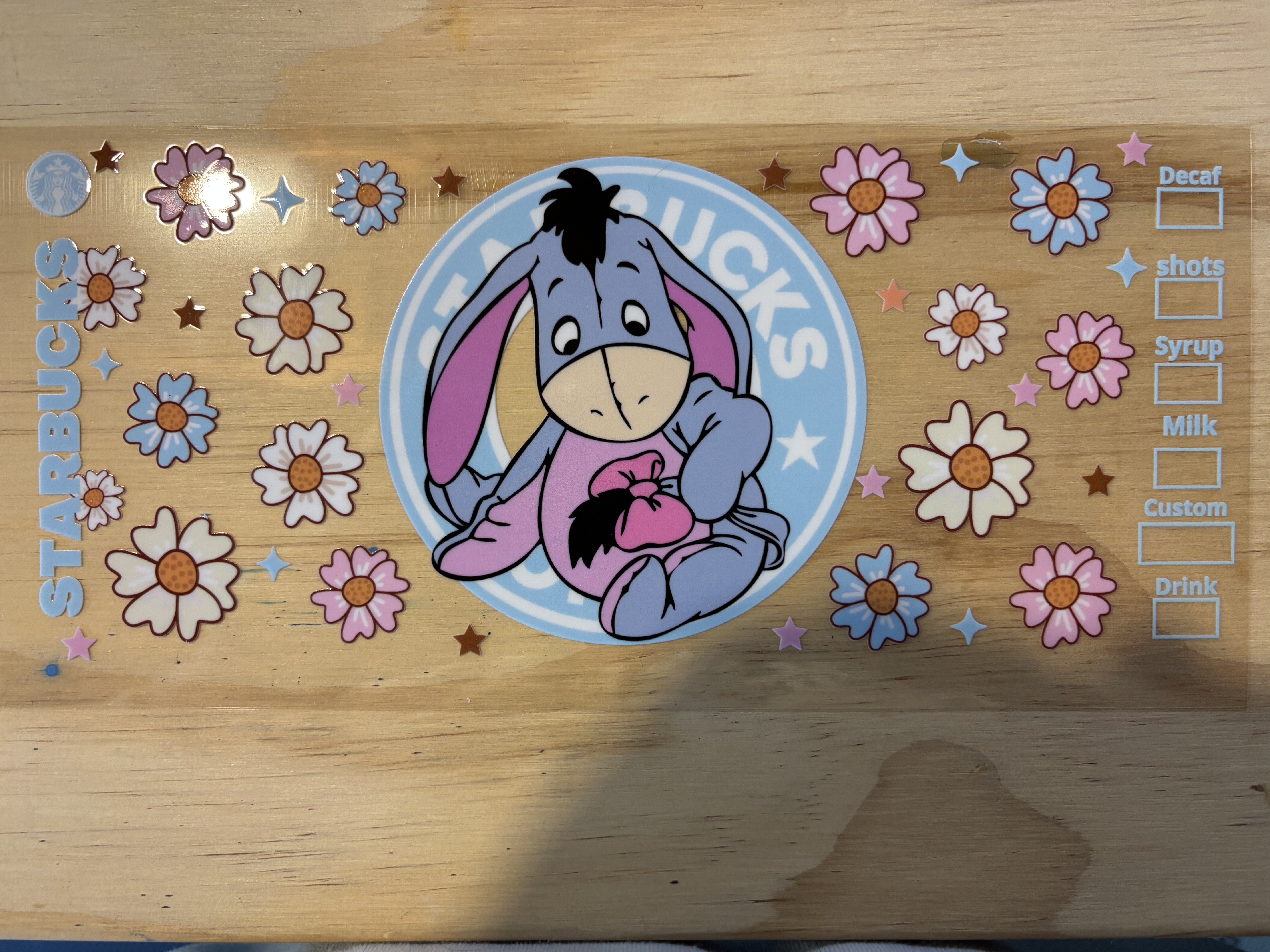 Eeyore Starbucks UVDTF 