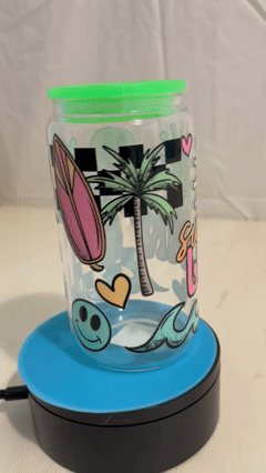 Summer Lovin Glass Can Cup