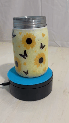 Sunflower Mason Jar Tumbler