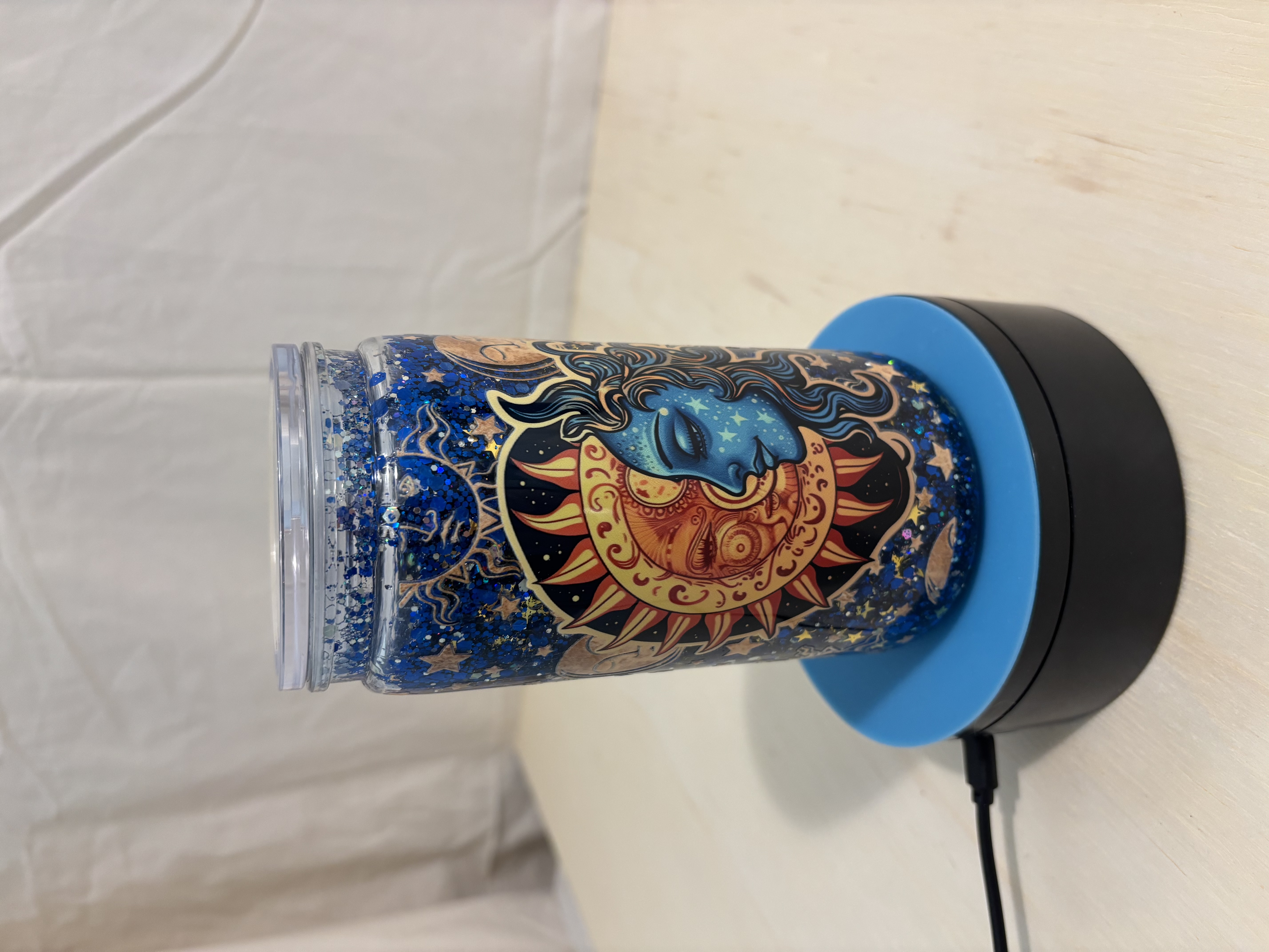 Sun and Moon Snow Globe Cup