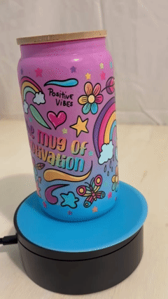 Mug of Motivation Glass Can Cup