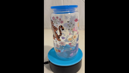 Winnie the Pooh and friends glass can cup