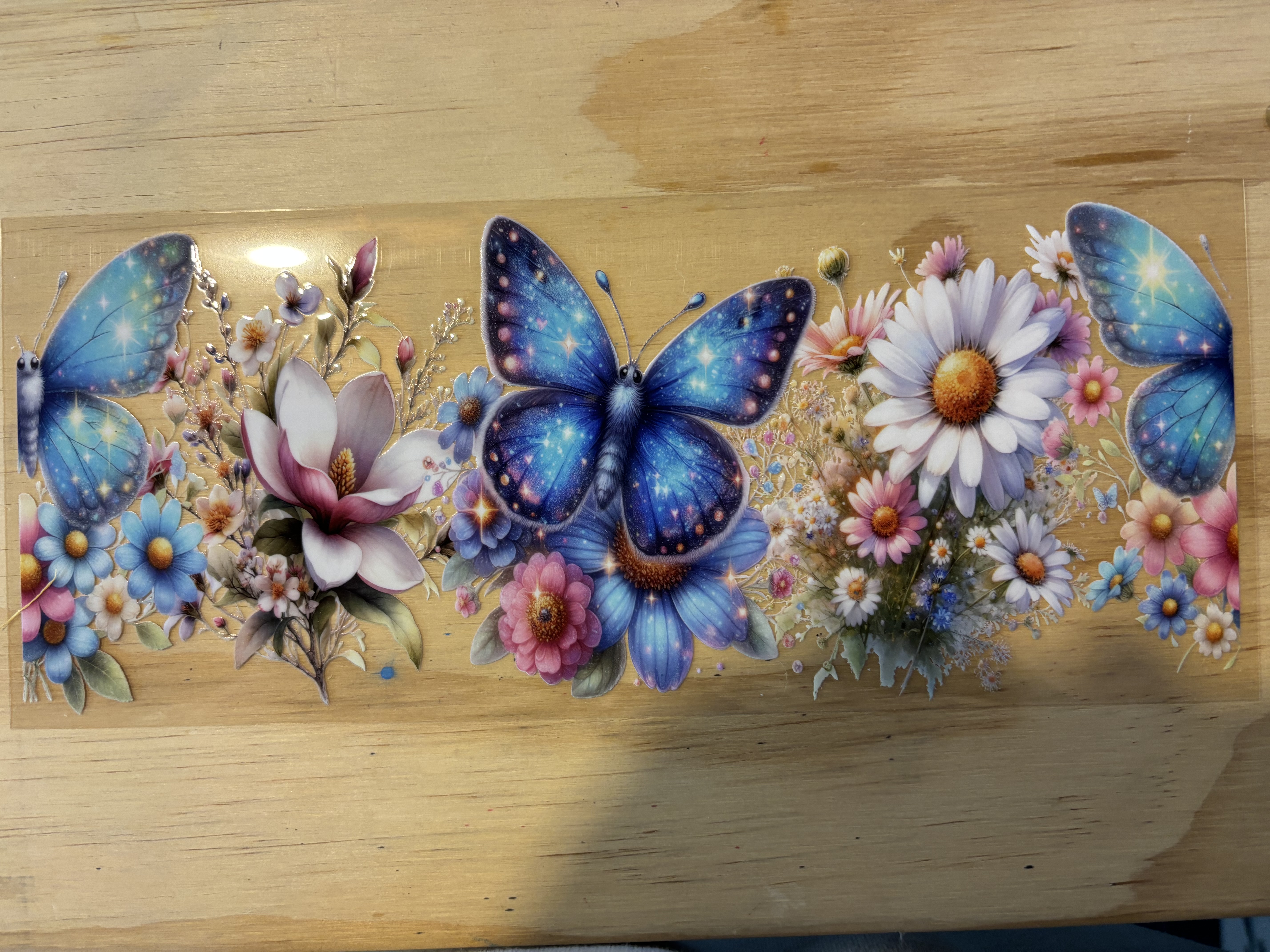 Blue Butterfly UVDTF