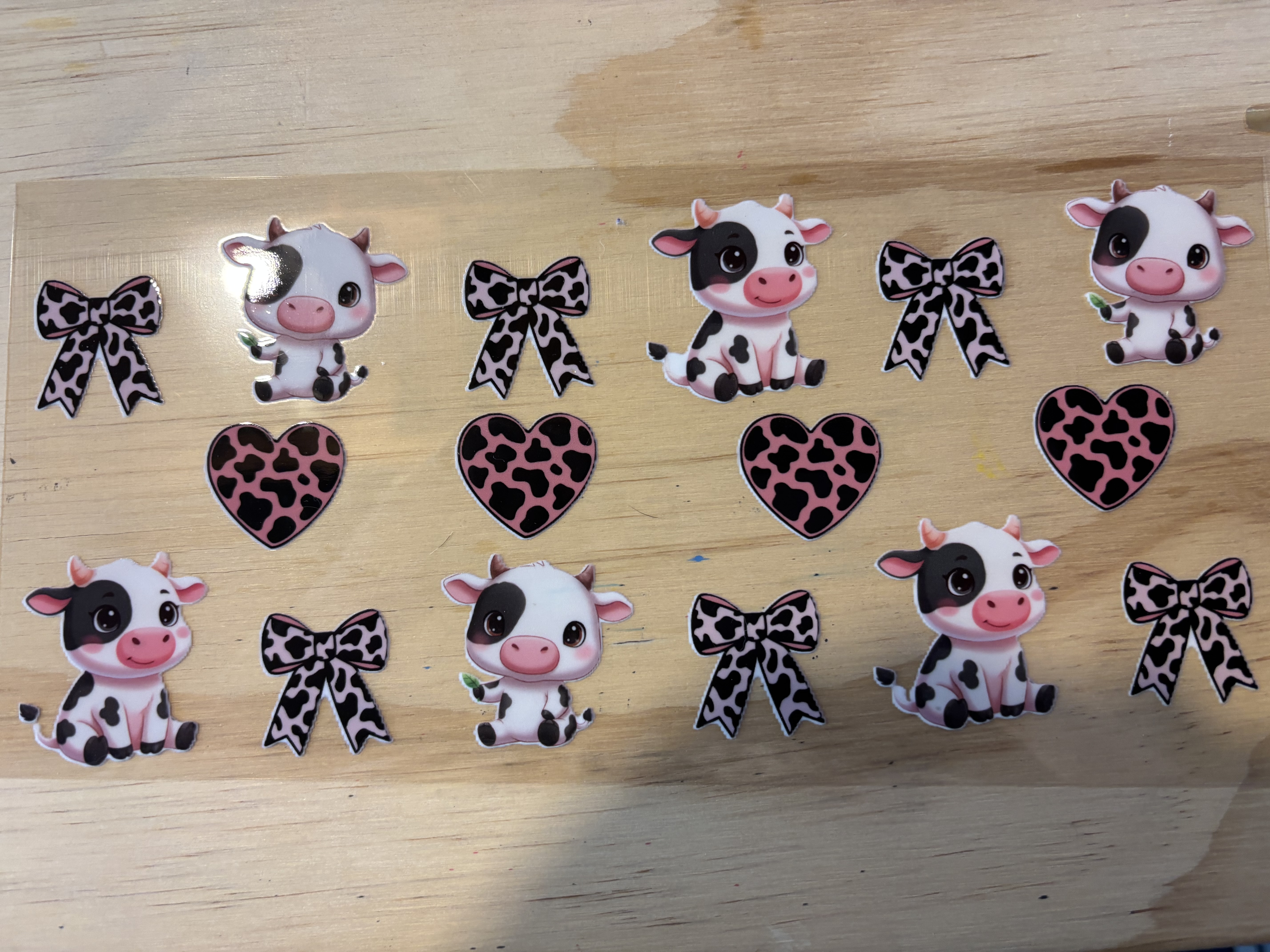 Cows, Hearts, and Bows UVDTF 
