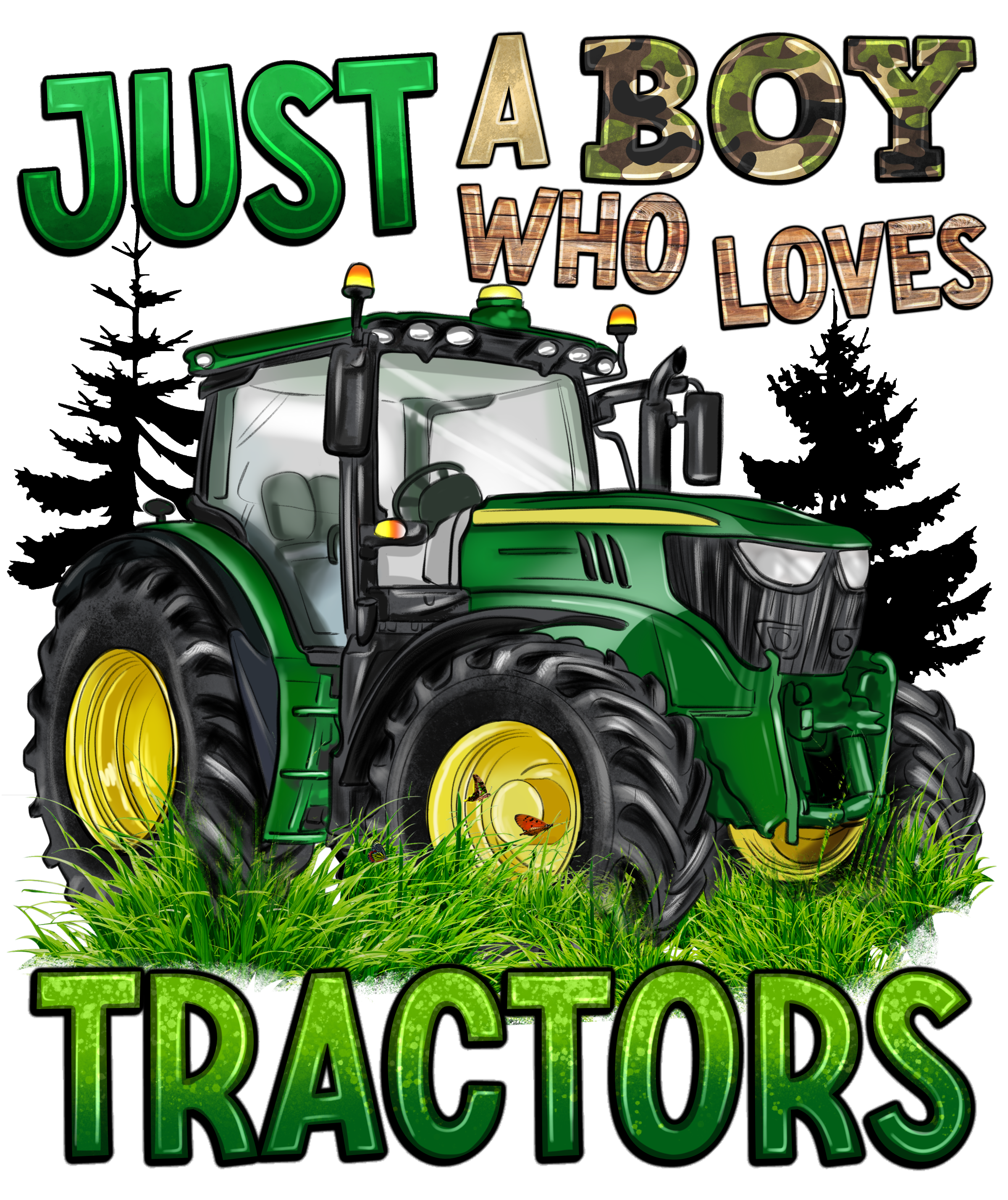 Just A Boy Who Loves Tractors