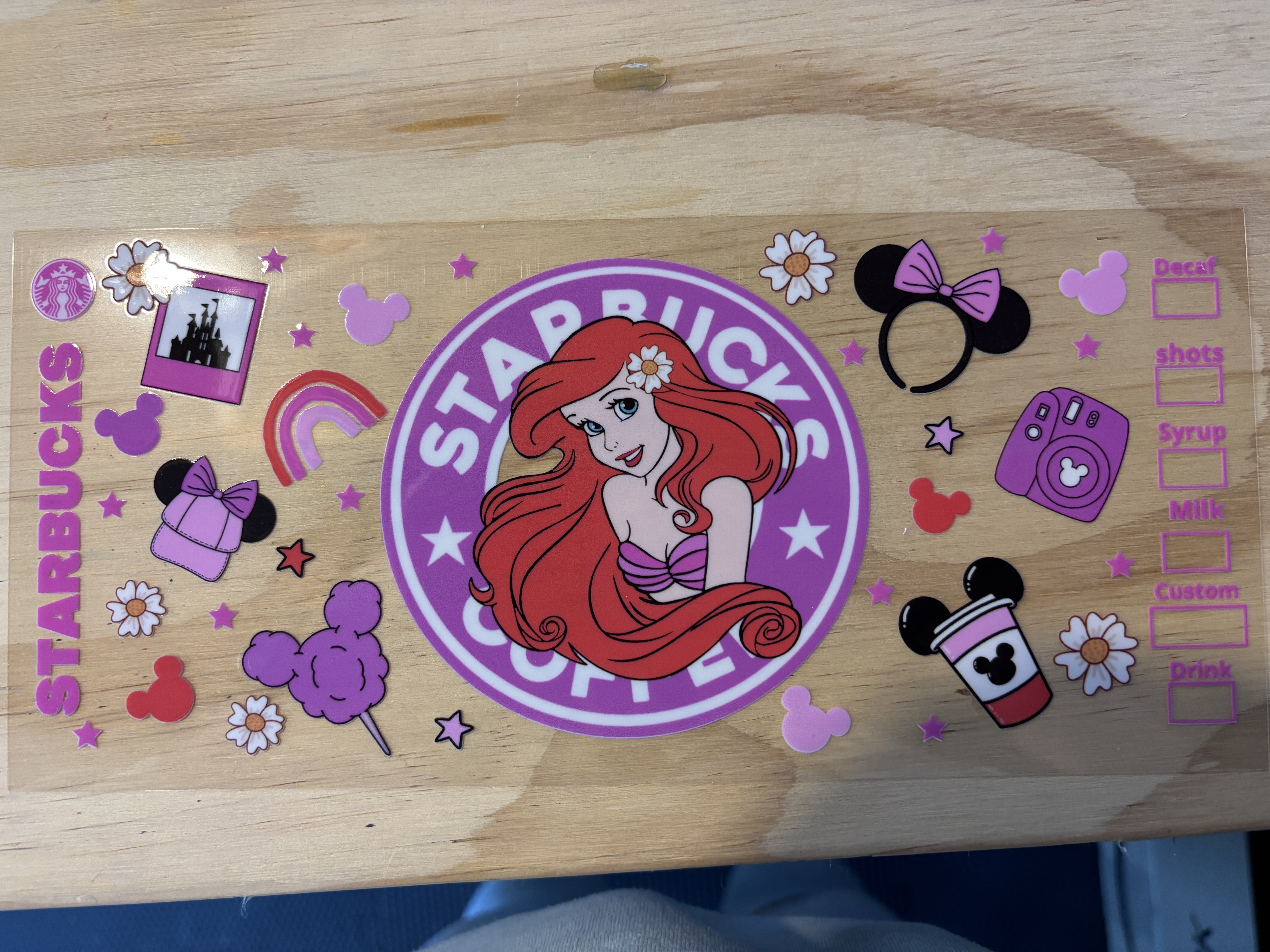 Mermaid Starbucks UVDTF
