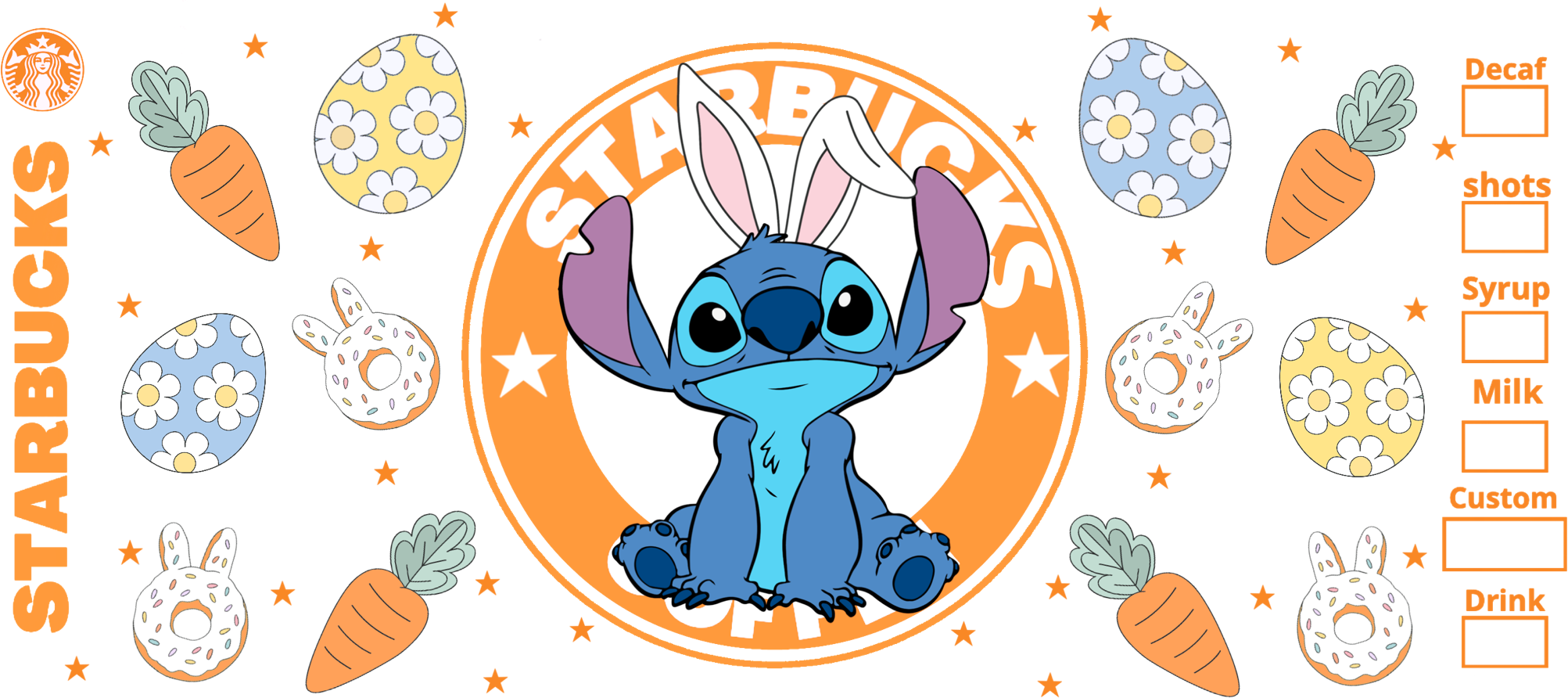 Stitch Starbucks UVDTF 