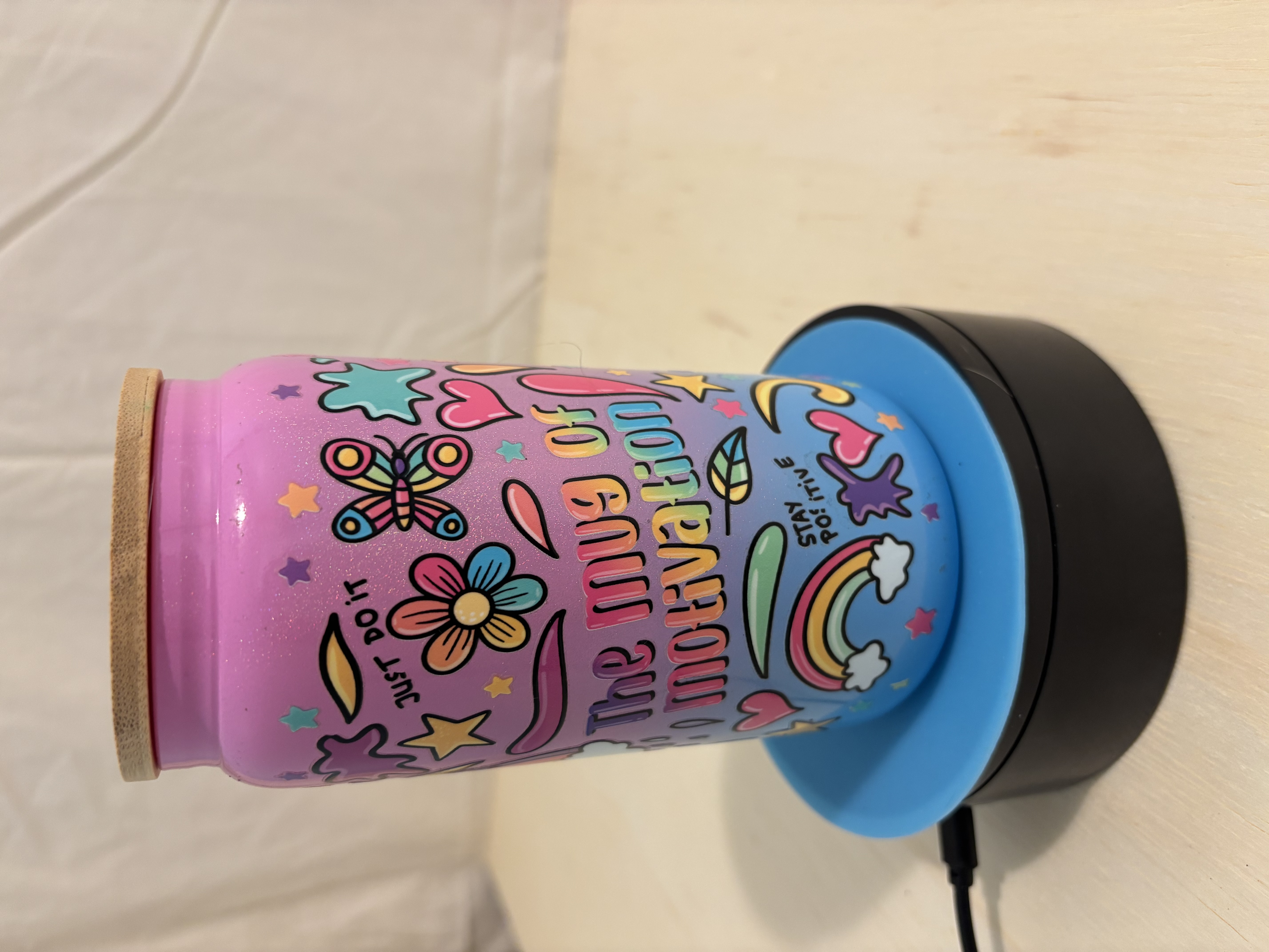 Mug of Motivation Glass Can Cup