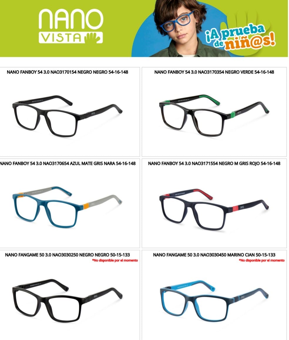 Nano Vista Gafas para Niños