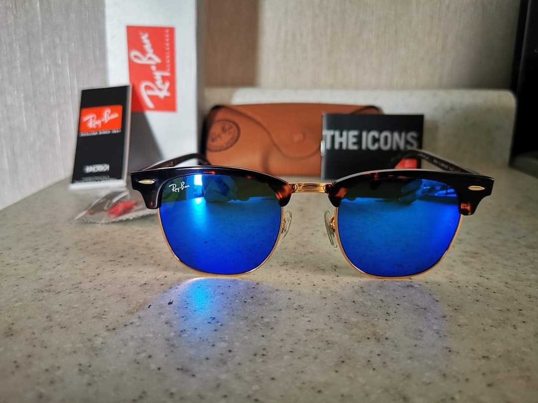 Lentes Ray-Ban Clubmaster Azul Espejo