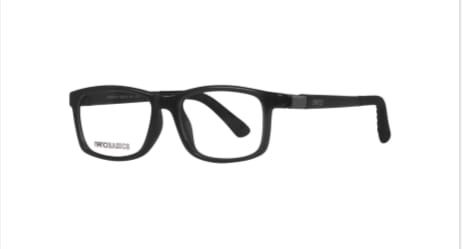 Lentes de armazón negro