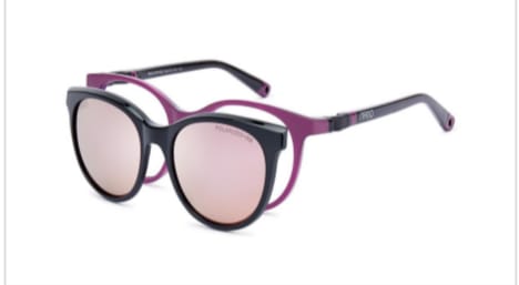 Lentes de sol rosa y negro