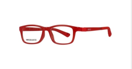 Lentes de armazón rojo
