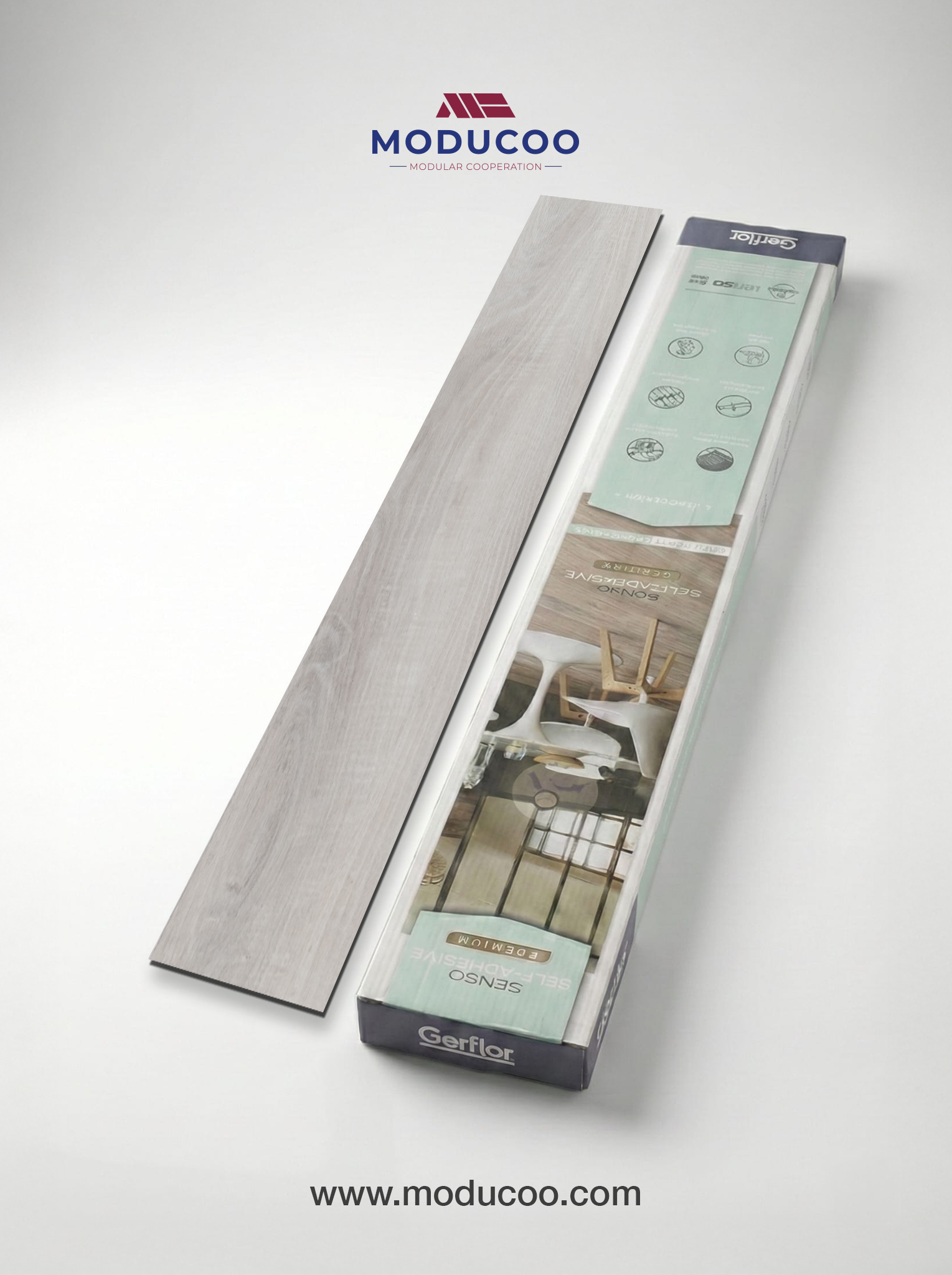 Simba Kendinden Yapışkanlı Parke 2,5 mm – Suya Dayanıklı Zemin Kaplama (4 Adet / 0,897 m²)