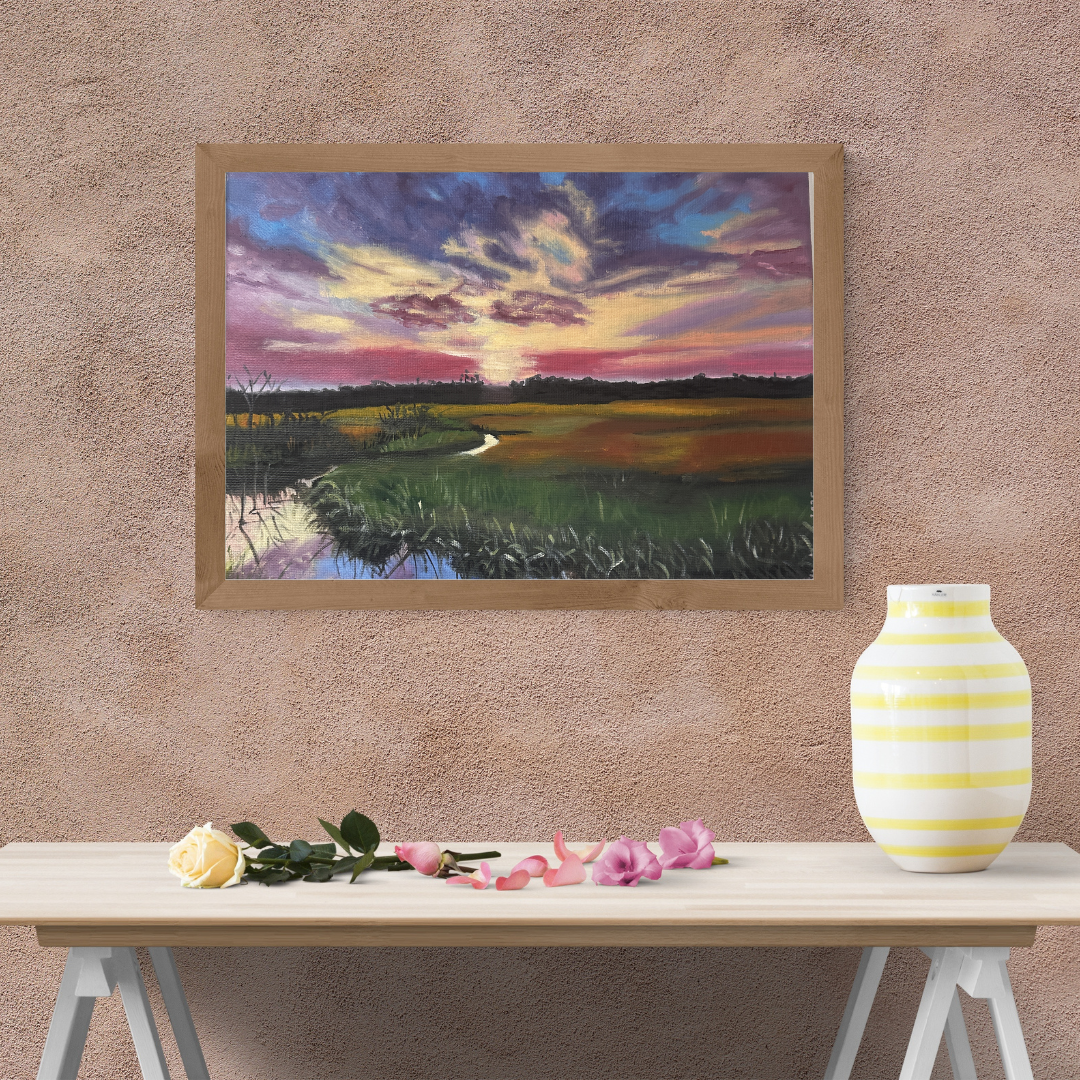 The hour the Marsh blushes