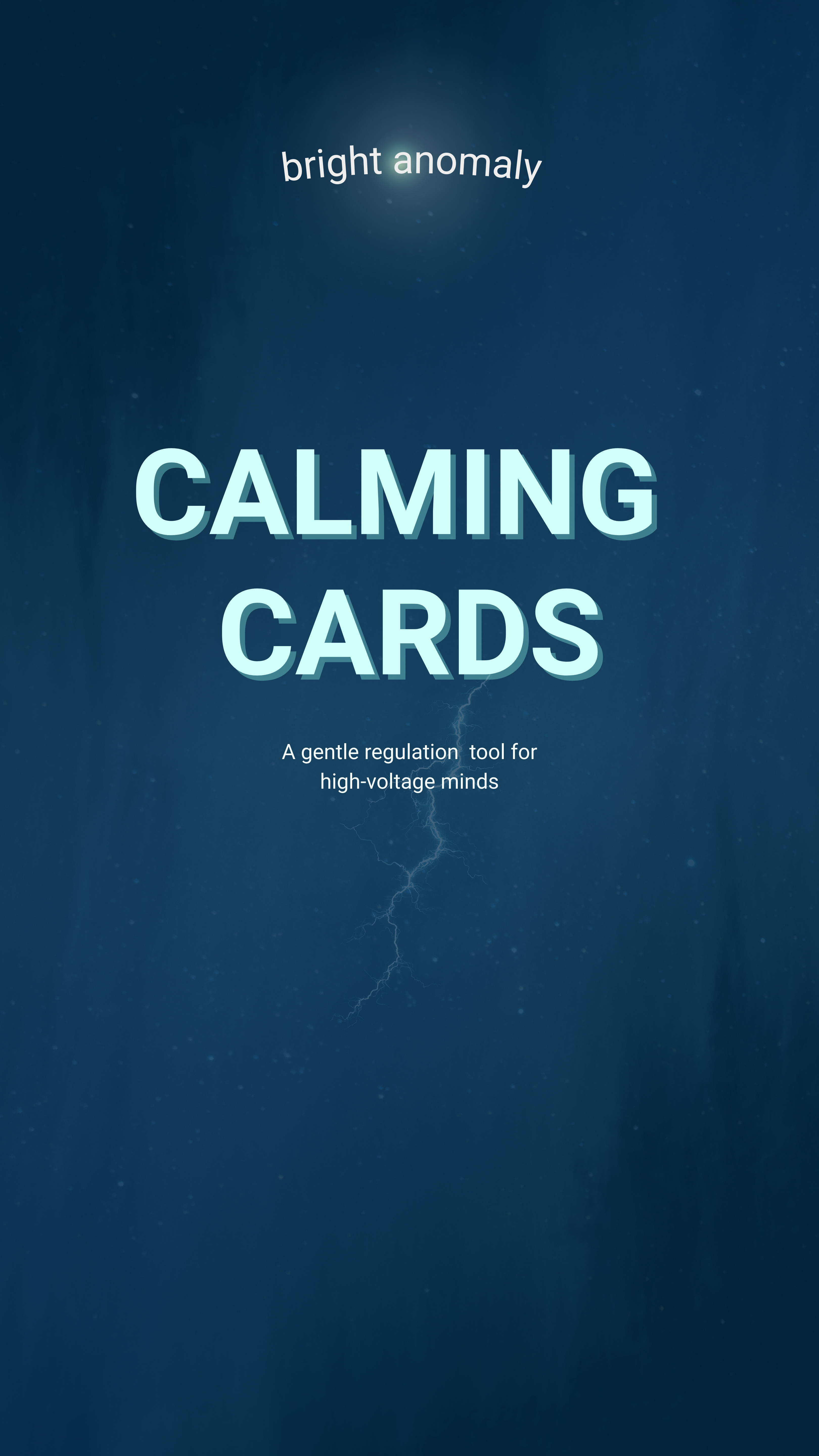 Bright Anomaly Calming Cards