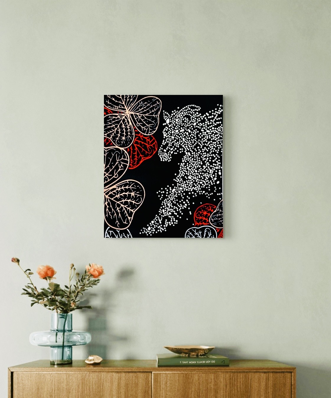 Tableau Cheval Phosphorescent