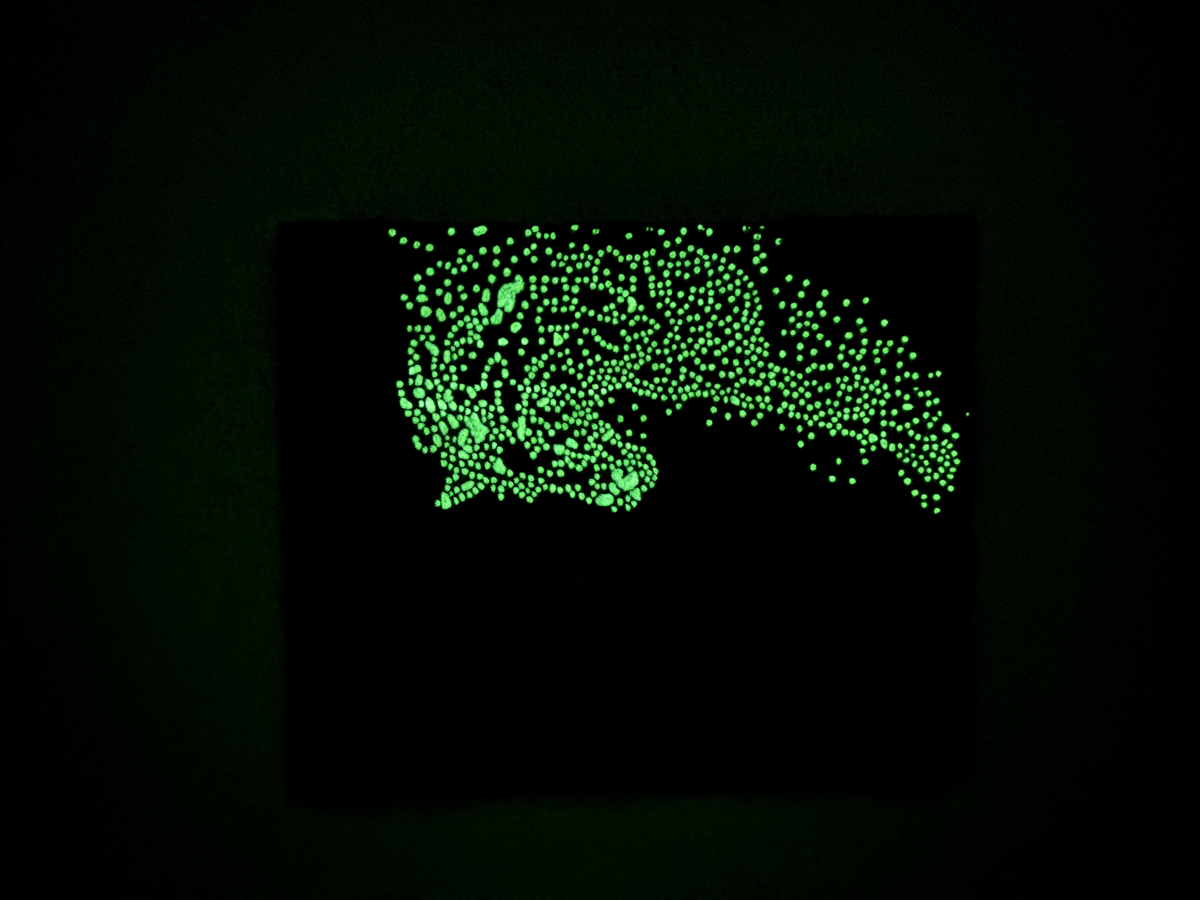 Tableau abstrait cheval