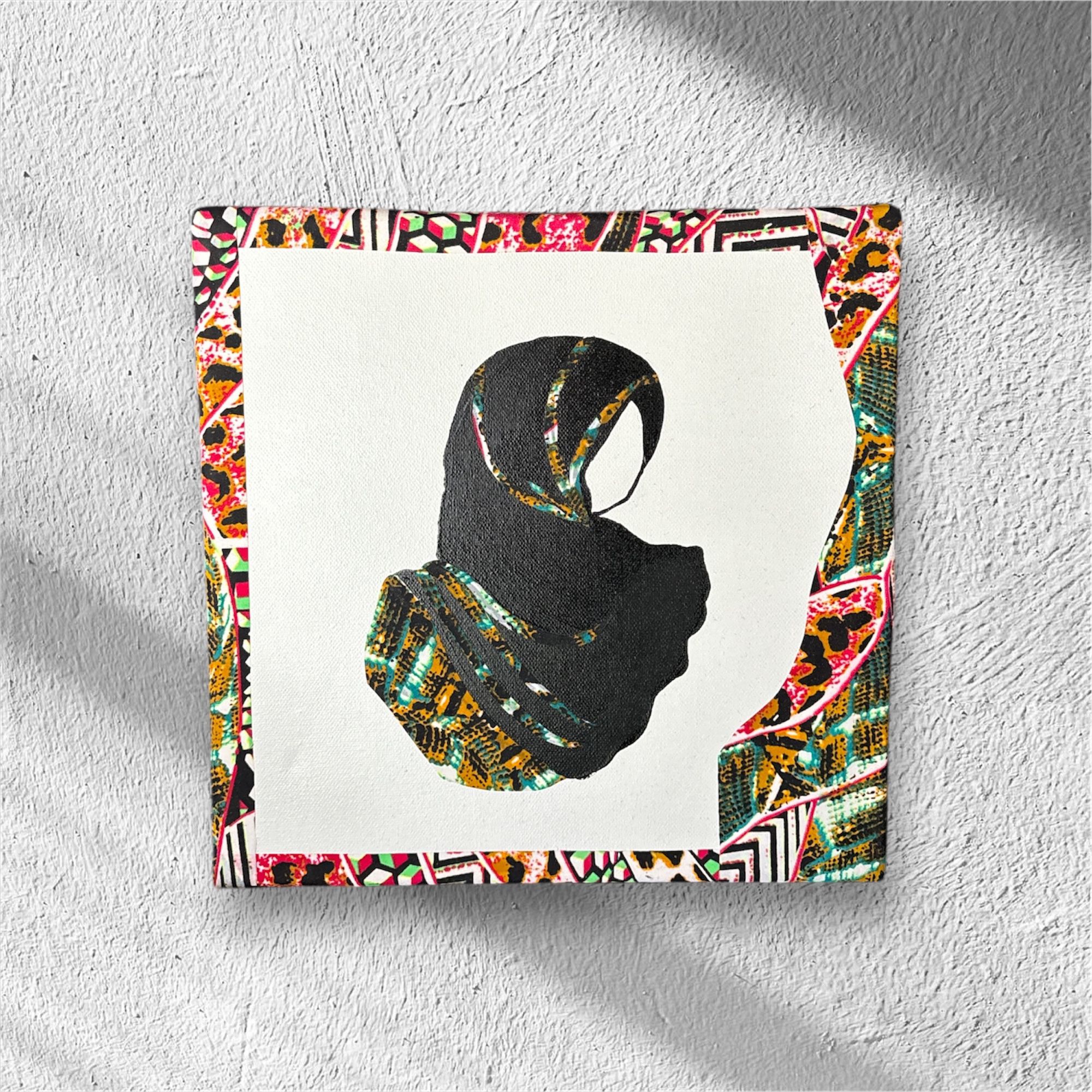 Toile artistique Hijab coloré
